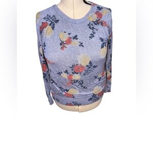 Torrid Gray Floral Sweater